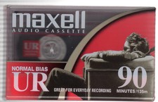lot of 3 Maxell UR-90 Normal BIAS + one Sony HF Audio Cassettes NEW SEALED