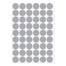 54Pcs 21mm Dia PVC Self Adhesive Screw Hole Cover Stickers Gray