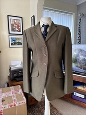 Stunning Tweed Type Saddlecraft Lightweight Show Jacket Immaculate 34(10-12)