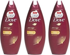 Dove Pro Age Body Wash 250ml x3 | Nourishing Moisturising Shower Gel Pack