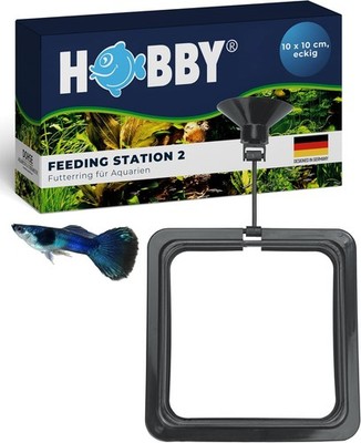 Aquaristik Feeding Station 2 I 10 x 10 cm I Futterring für Aquarien I 
