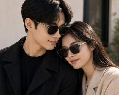 RSINC Unisex Designer Sunglasses UVProtection Vintage Square Grey Silver KH-2306