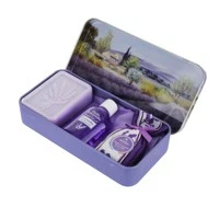 Saponetta, olio e fiori lavanda cofanetto regalo provenzale multicolore - Immagine 4 di 4