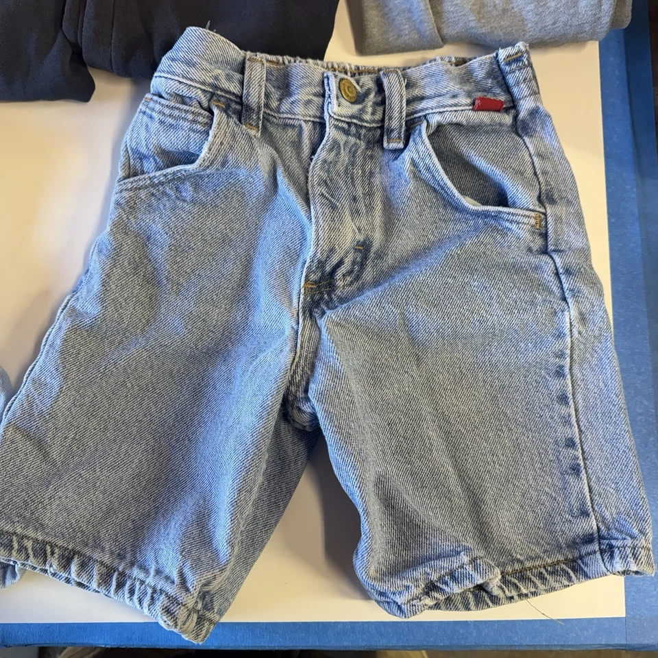 Lot Of 6 Kids Items Boys 5T  (2)Denim Shorts (3)Sweat Pants (1)Brown Pants - Image 3 of 4