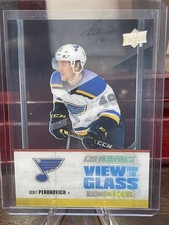 2021-22 UD Credentials View from the Glass Scott Perunovich VG-17 Rookie RC 