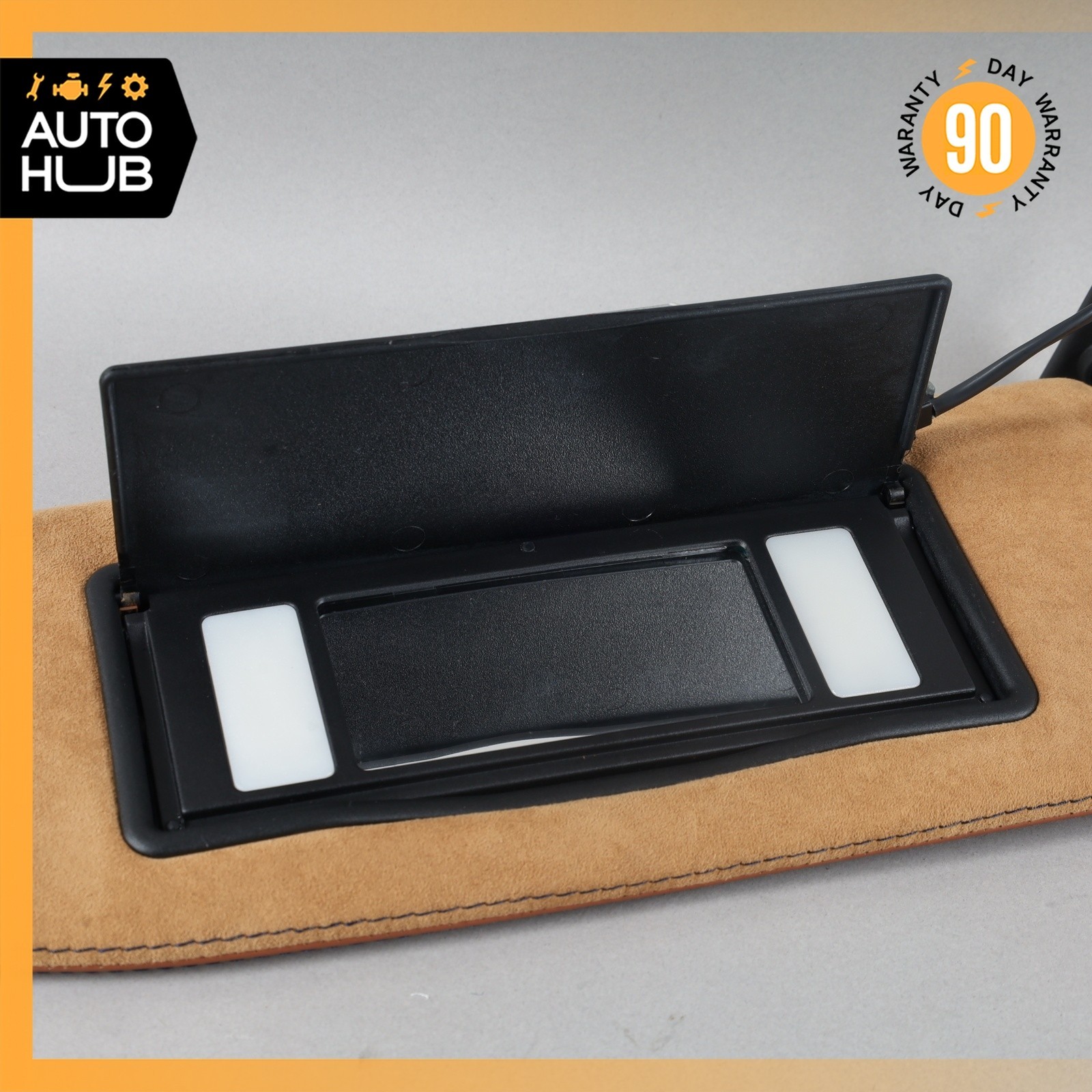 02-07 Maserati M138 4200 Coupe Right Side Sunvisor Sun Visor Suede OEM 31k