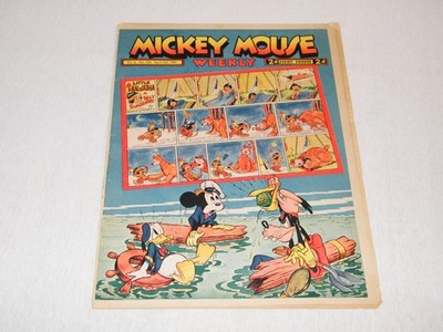 Mickey Mouse Weekly aus England orig. Comic-Beilage No. 61 vom 5.4.1941! (2000)