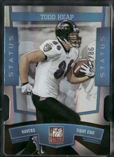 2010 Donruss Elite Todd Heap Status Die-Cut /86
