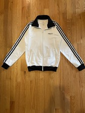 VTG 2006 Adidas Originals Beckenbauer Track Jacket White Black Trefoil Y2K