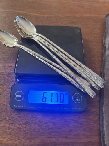 Candlelight by Towle Sterling Silver 6 Iced Tea Spoons gently used