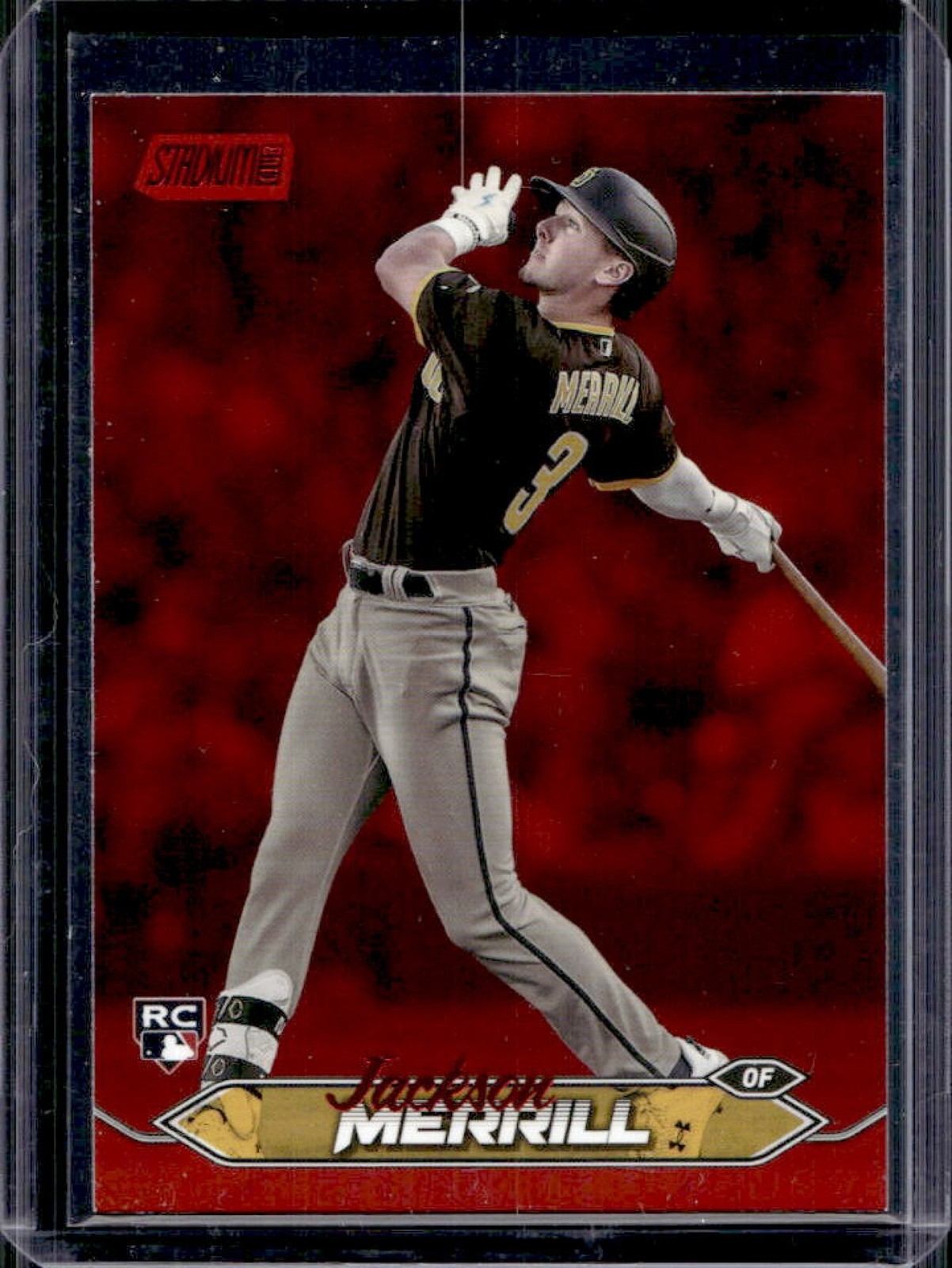 2024 Topps Stadium Club Jackson Merrill RC Red Foil Rookie #50 Padres