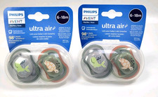 Avent Philips Ultra Air Pacifier 6-18 Months - Orange Turtle/Green Whale - 2pk