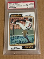 1974 Topps # 330 Juan Marichal PSA DNA HOF-1983 Giants Autographed Signed Auto A