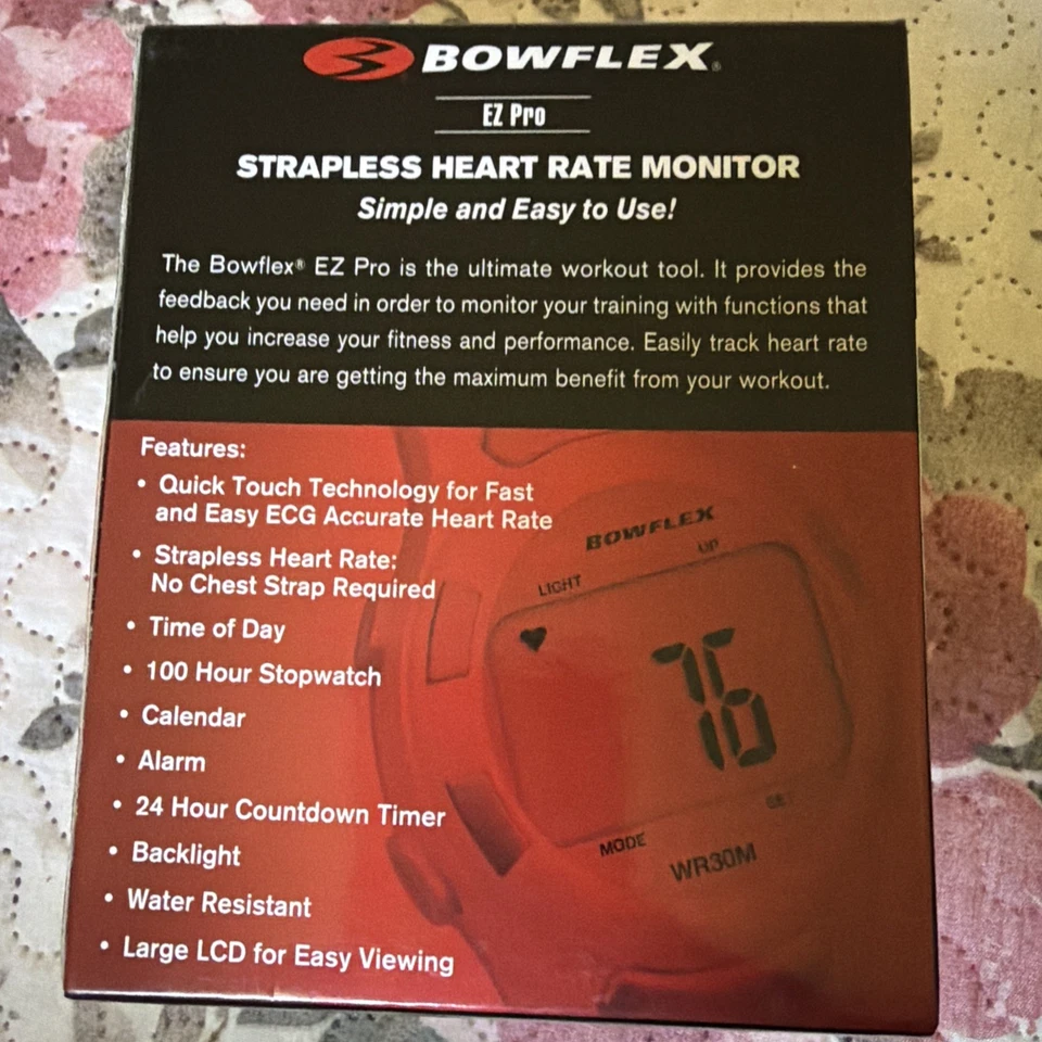 Reloj Monitor de Ritmo Cardíaco Bowflex Sin Tirantes EZ Pro Rosa / Necesita Batería Foto 3 de 4