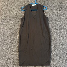 EVERLANE Black V Neck Sleeveless Midi Dress Women's Size 4