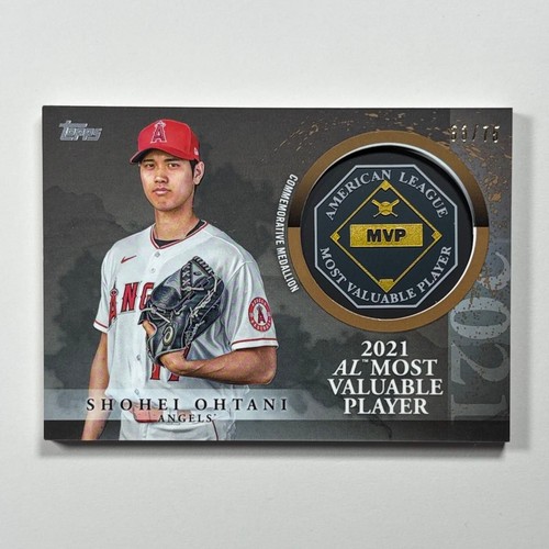 2023 Topps Update Shohei Ohtani #MVP-SO MVP Medallion Gold /75 Angels