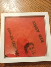 Manchester United Official Teddy Beenie Hat, Eric Canton. Framed