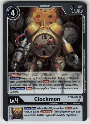 Clockmon Rare Across Time BT12-086 R LP
