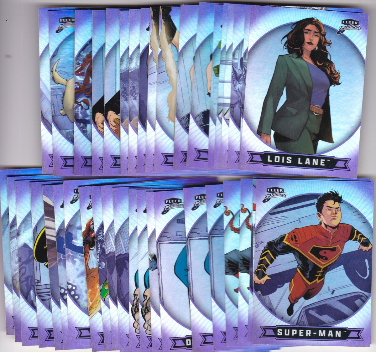 2025 Fleer Brilliants Superman Purple Parallel-FINISH YOUR SET-YOU