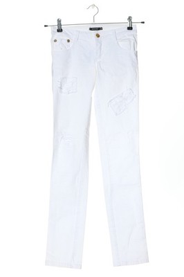 DENNY ROSE Röhrenjeans Damen Jeans Gr. DE 34 weiß Casual-Look