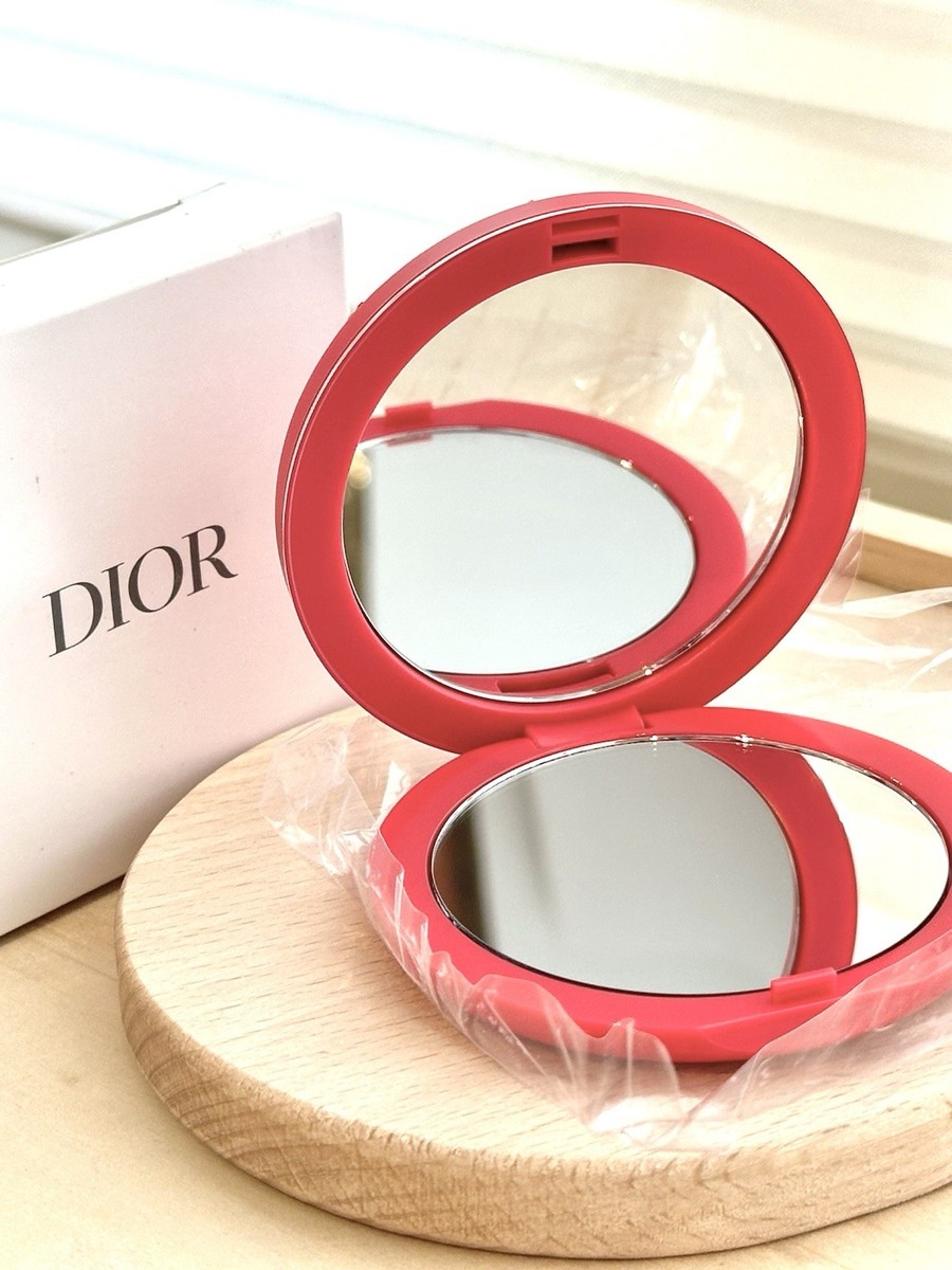 Dior Beauty Compact HOT Pink Mirror Heart Quilted GWP New In Box