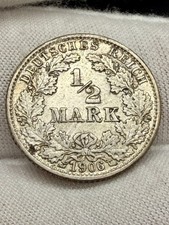1906 G Germany 1/2 Mark