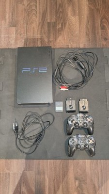 Sony PlayStation 2 PS2 Fat Konsole + 2 Controller + Kabel   getestet