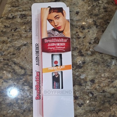 BrushBuddies Justin Bieber Singing Electric Toothbrush for Unisex Kids, Black