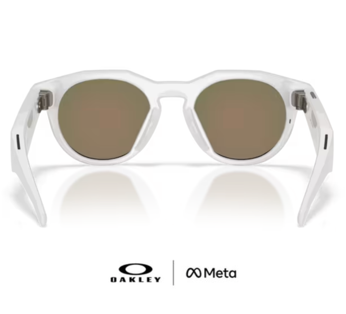 Oakley x Meta AI Glasses HSTN 00W8002 04 Warm Grey w/ Prizm Ruby