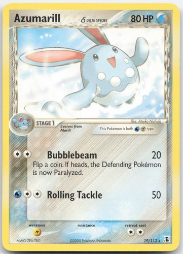 Azumarill (Delta Species) 19/113 EX Delta Species Pokemon TCG LP