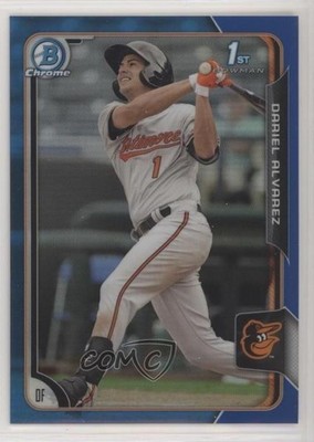 2015 Bowman Chrome Prospects Blue Refractor 29/150 Dariel Alvarez #BCP145 z7h