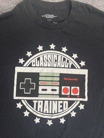 Classically Trained Licensed Nintendo NES Controller Game Mens T-Shirt Large
