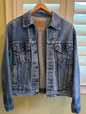 Vintage Levi's Amazing 80's Big E Type 3 Trucker Denim Jacket 40 Original Owner