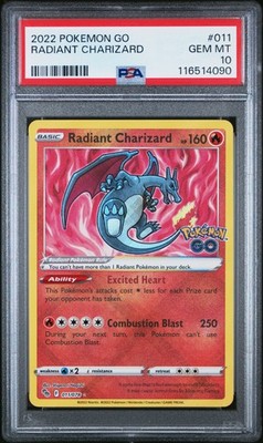 2022 POKEMON GO #011 RADIANT CHARIZARD PSA 10 | eBay