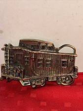 TRAIN CABOOSE BELT BUCKLE 1979 GREAT AMERICAN BUCKLE COMPANY CHICAGO SER. : 271