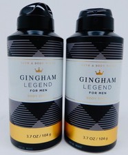 2 BATH BODY WORKS FOR MAN GINGHAM LEGEND MEN'S COLLECTION BODY SPRAY 3.7 oz