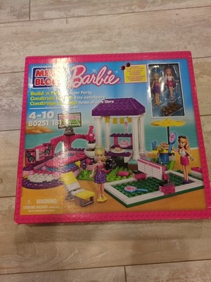 2013 MEGA BLOKS Build 'n Play Outdoor Party BARBIE 181 pcs #80251 NEW