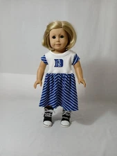 Duke University Blue Devils Dress for American Girl & other 18-inch Dolls