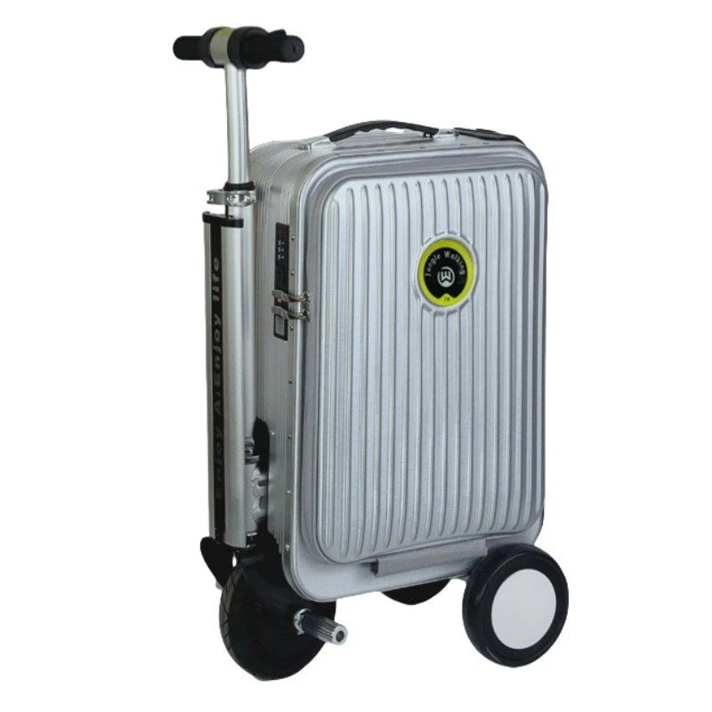 电动可骑乘行李箱 – 20L 前向和反向滑板车行李箱带 USB — 第 3/4 张图片