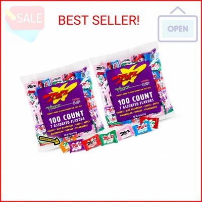 ZOTZ Fizzy Sour Candy Bulk - Retro Italian Hard Candy Individually Wrapped - Cla