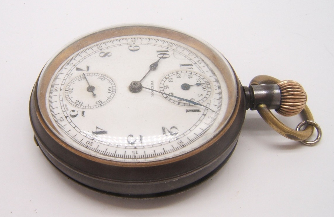 ANTIQUE CHRONOGRAPH CHRONOMETER POCKET WATCH AS I… - image 6