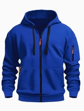 Zipper Hooded Sweatshirt Men's Sports Casual Cardigan Coat