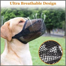 Pet Dog Muzzle Anti-lick Anti-Biting Chewing Bark Licking Mouth Cover Mesh Mask