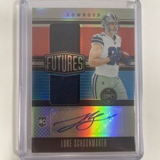 2023 Panini Legacy - Futures Dual Patch Autographs Luke Schoonmaker Silver /249