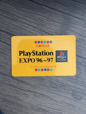 Extremely Rare PlaySation EXPO 1996 - 1997 Admission Ticket Pass - Tokyo E3 1996