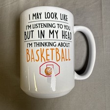 Basketball Coffee Tea Mug Gift March Madness Player Coach Fan