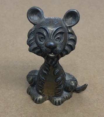 Vtg Cast Brass Lion Mod Dep Made In Italy 3 1/4   Tall    [B9]