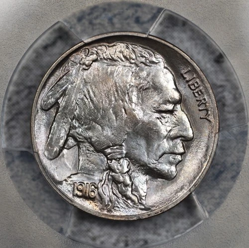 1916-P Buffalo Nickel PCGS MS66 No F #EXB9