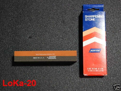 NORTON INDIA Großer Schleifstein Wasserstein Abziehstein NOS !!!