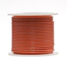 20 AWG Gauge Stranded Hook Up Wire Orange 500 ft 0.0320" UL1007 300 Volts